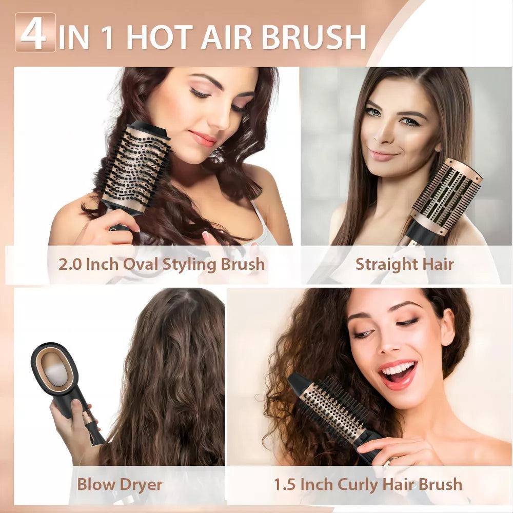 NICEBAY Hair Dryer Brush, Professional Blow Dryer Brush with Ceramic Coating, One Step Hot Air Brush for Hair Drying, Styling and Volumizing