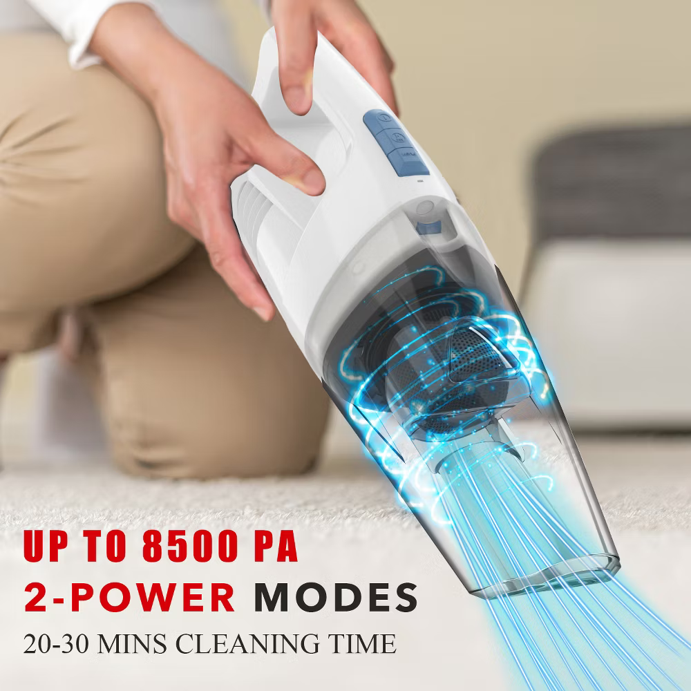 WHALL Handheld Vacuum Cordless, Car Vacuums 8500PA, Wet Dry Hand Vacuums LED Light, Lightweight Mini Hand Held Vacuums Cleaner, Portable Small Vacuum