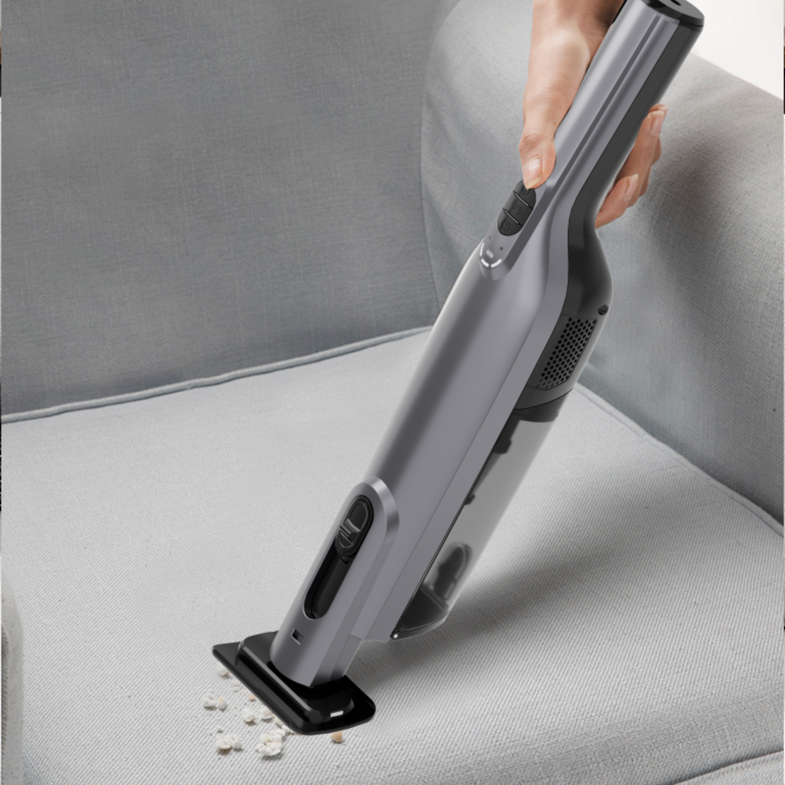 WHALL Handheld Vacuum Cleaner, Lightweight Portable Car Vacuum Cleaner, Cordless Vacuum with Charging Dock, LED Light, Strong Suction for Office Home