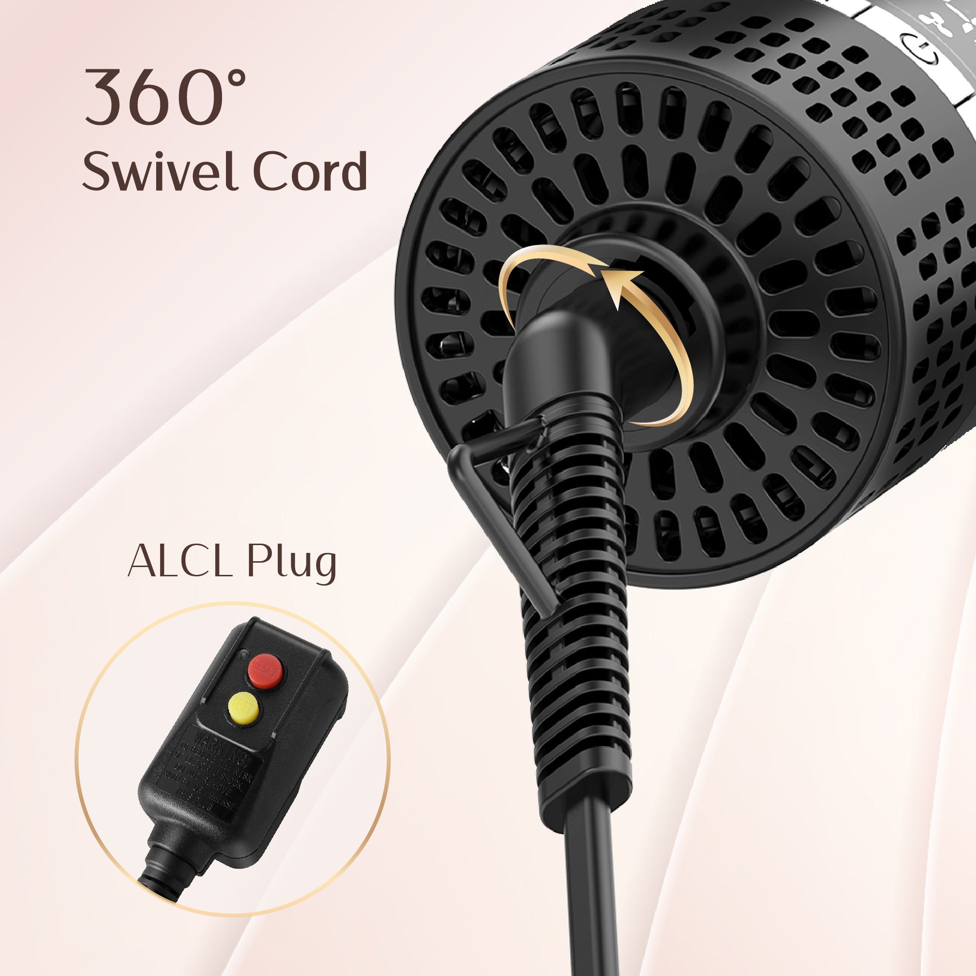 SKIMI Hair Dryer Brush,Blow Dryer Brush in One, Hot Air Dryer,Display Screen,Ceramic Barrel, Hot Air Straightener Brush for Smooth Frizz-Free Blowout