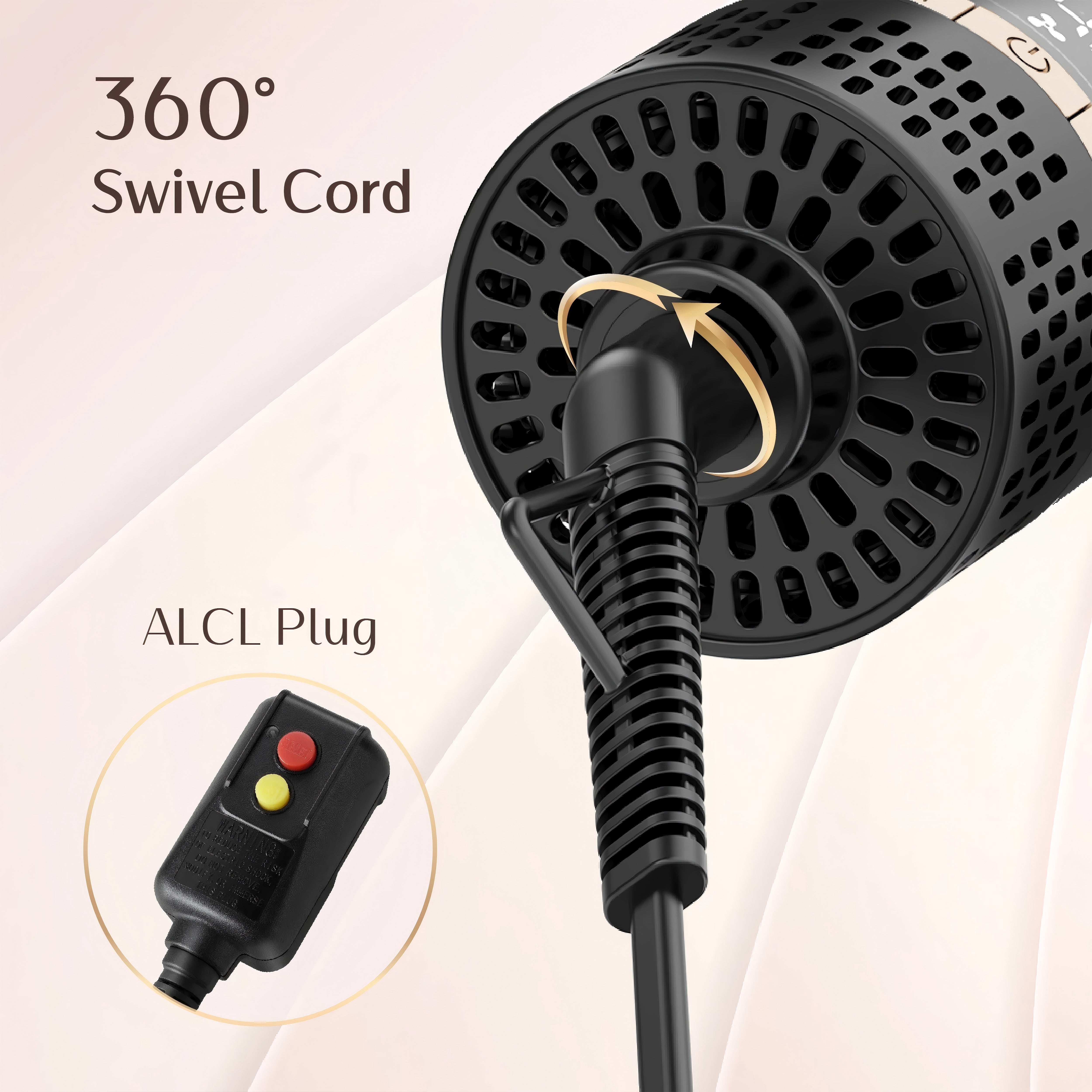 Nicebay Hot Air Brush – One-Step Blowout with Oval Ceramic Barrel, Negative Ion & Display Screen